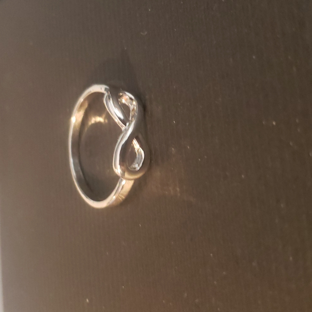 Women  infinity silver ring